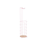 Toilet Roll Holder Pink Metal Bamboo 16,5 x 63,5 x 16,5 cm (4 Units)