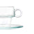 Tasse avec sous-tasse Transparent verre 90 ml (6 Unités)