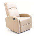 Reclining Armchair Astan Hogar Relax Manual Light brown Synthetic Leather