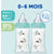 Set of baby's bottles Dodie 3 uds