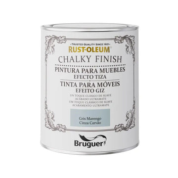 Paint Bruguer Rust-oleum Chalky Finish 5733887 Furniture 750 ml Dark grey