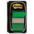 Sticky Notes Post-it Index 25 x 43 mm Green (3 Units)