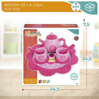 Tea set Woomax Toy 9 Pieces (4 Units)