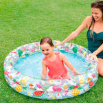 Inflatable Paddling Pool for Children Intex Tropical Rings 150 l 122 x 25 cm (12 Units)