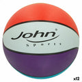 Ballon de basket John Sports Rainbow 7 Ø 24 cm 12 Unités