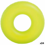 Inflatable Floating Doughnut Intex Neon 91 x 91 cm (24 Units)