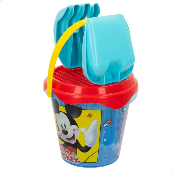 Beach toys set Mickey Mouse Ø 14 cm Plastic (24 Units)