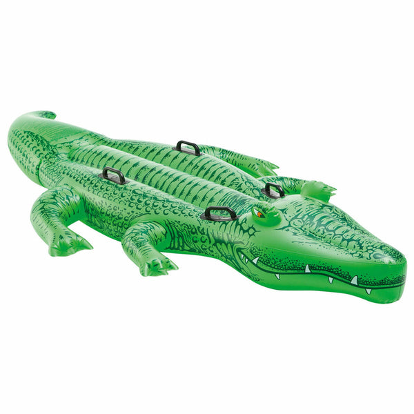 Inflatable Pool Float Intex Crocodile 203 x 30 x 114 cm (6 Units)