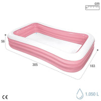 Inflatable Paddling Pool for Children Intex Pink 1050 L 305 x 56 x 183 cm (2 Units)