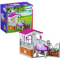 Schleich Figurine 42368 - Cheval - Box avec jument Lusitanienne