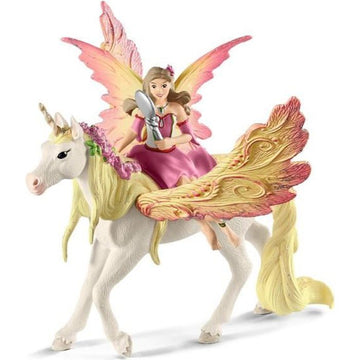 SCHLEICH - Figurine 70568 Fée Feya et une licorne ailée