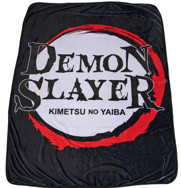 Demon Slayer Logo Lightweight Fleece Throw Blanket § 45 x 60 Inches