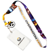 OFFICIAL Overwatch Lanyard § Feat. D. Va & More § Includes ID Holder & Logo Coin