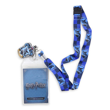 Harry Potter Lanyard With Badge Holder And Charm Ravenclaw