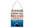 JAWS "Beach Closed" Corrugated Tin Sign § 12 x 16 Inches