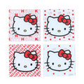 Hello Kitty Red Bow Glass Coasters § Set of 4