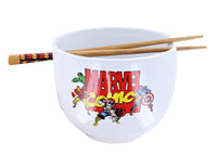 Marvel Comics Ceramic Ramen Bowl with Chopsticks