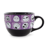 Disney Nightmare Before Christmas Jack Expressions Ceramic Soup Mug § 24 Ounces