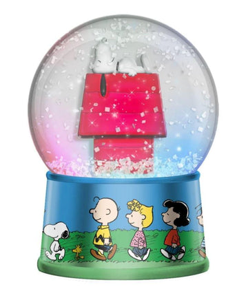 Peanuts Group Walk Outside 6-Inch Light-Up Snow Globe