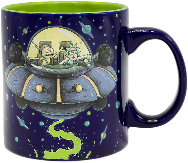 Rick and Morty Spaceship Googus 14-Ounce Ceramic Mug