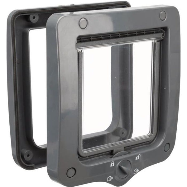 TRIXIE 4-Mode Cat Flap Gray