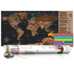 Scratch map - Brown Map - Poster (English Edition)