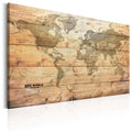 Canvas Print - World Map: Boards