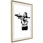 Poster - Banksy: Mona Lisa with Bazooka II