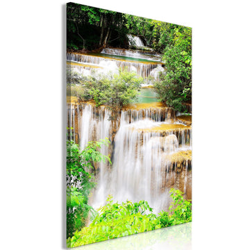 Canvas Print - Paradise Waterfall (1 Part) Vertical