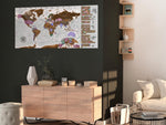 Scratch map - Grey Map - Poster (English Edition)