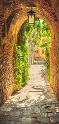 Photo wallpaper on the door - Alley in Italy