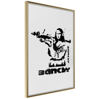 Poster - Banksy: Mona Lisa with Bazooka I