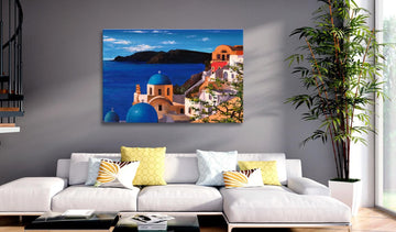 Handmade painting - Beautiful Santorini