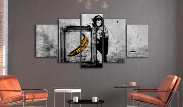 Canvas Print - Proud Monkey (5 Parts) Wide