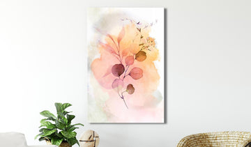 Canvas Print - Watercolour Twig (1 Part) Vertical