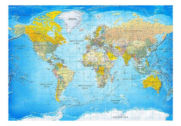 Self-adhesive Wallpaper - World Classic Map