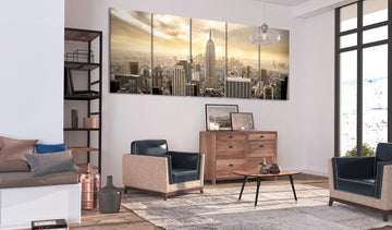 Canvas Print - New York: View on Manhattan