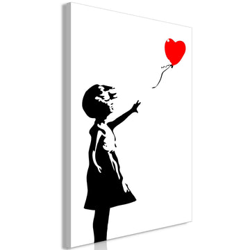 Canvas Print - Little Girl with a Balloon (1 Part) Vertical