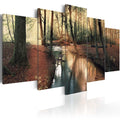 Canvas Print - Brown autumn: forest