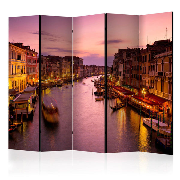 Room Divider - City of lovers, Venice by night II [Room Dividers]