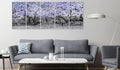 Canvas Print - Magnolia Park (5 Parts) Narrow Violet