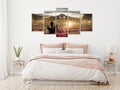 Canvas Print - Magic Venice (5 Parts) Wide Orange