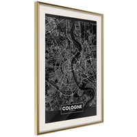 Poster - City Map: Cologne (Dark)