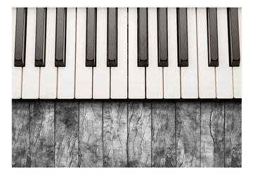 Wallpaper - Inspired by Chopin - grey wood