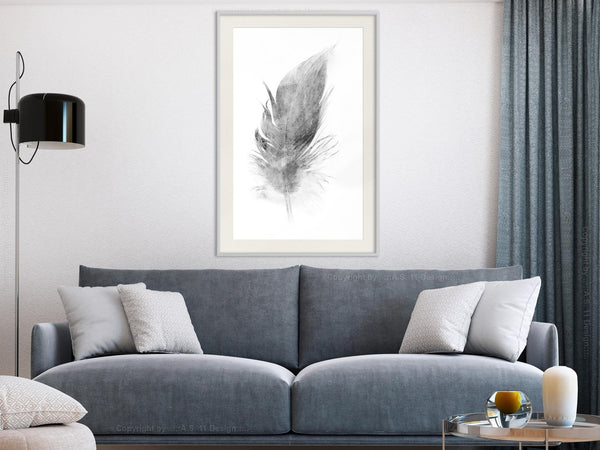 Poster - Lost Feather (Grey)