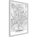 Poster - City map: Frankfurt