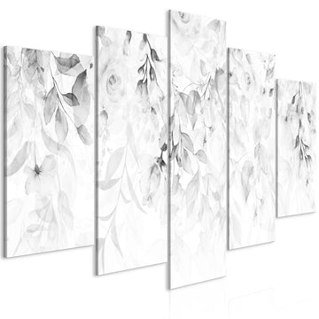 Canvas Print - Waterfall of Roses (5 Parts) Wide - Third Variant