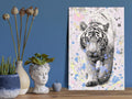 DIY canvas painting - White Tiger