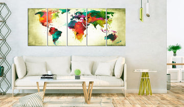 Canvas Print - Unusual World Map