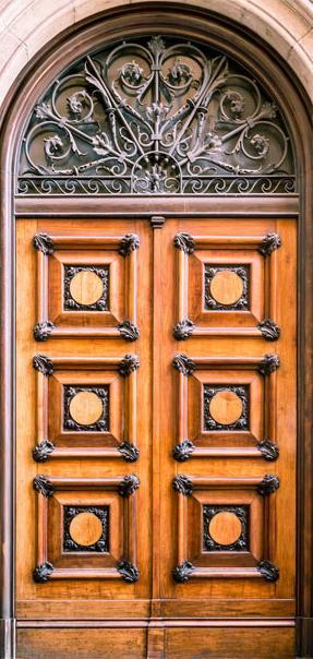 Photo wallpaper on the door - Antique Doors